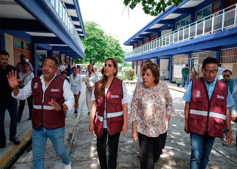 Invierte Mara Lezama en infraestructura educativa en el sur