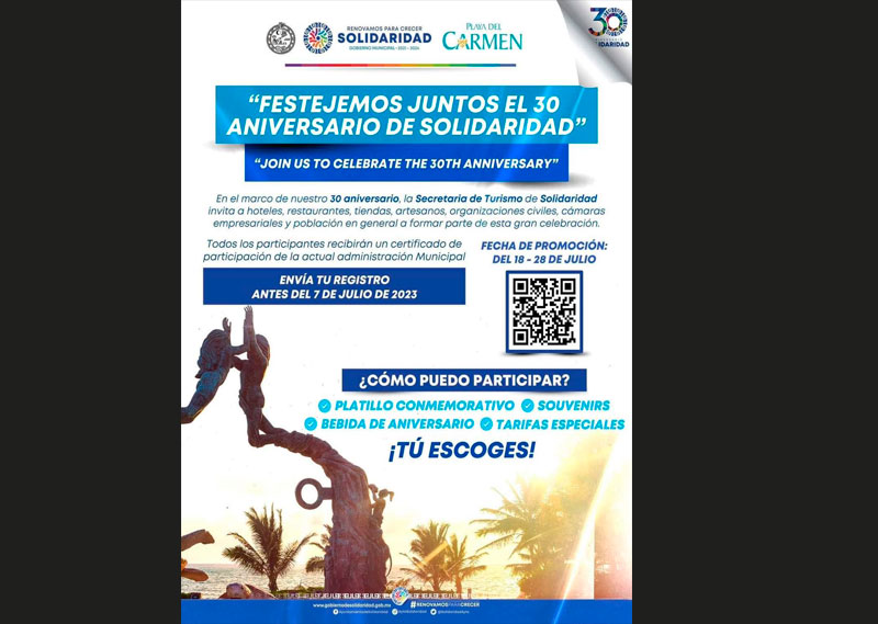 Invita gobierno a empresarios a sumarse a los festejos por Solidaridad