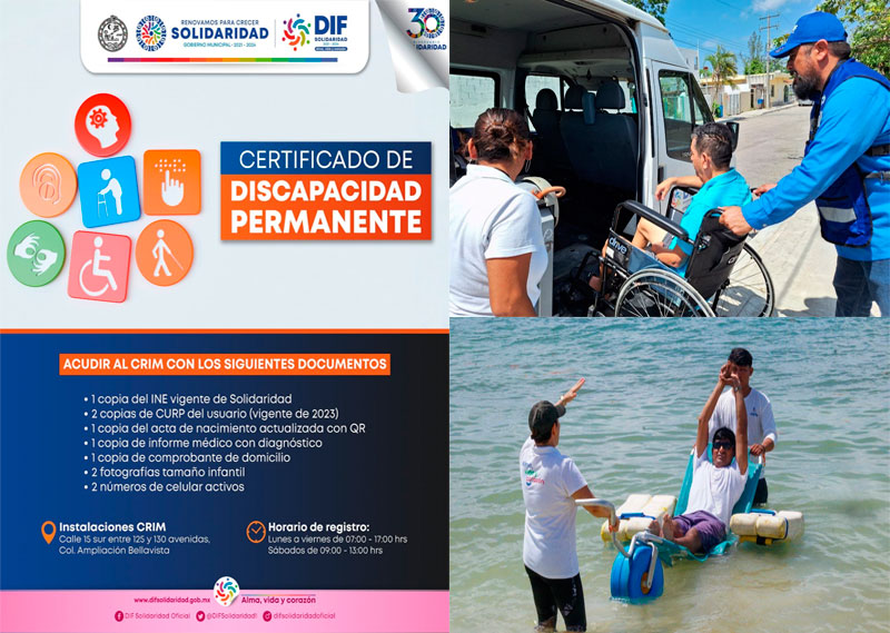 Brinda DIF Solidaridad facilidades a personas con discapacidad permanente