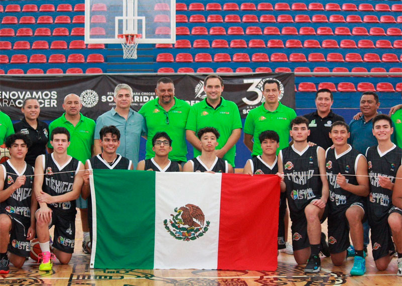 Selección Mexicana de Básquetbol Sub-17 realiza campamento en Playa del Carmen