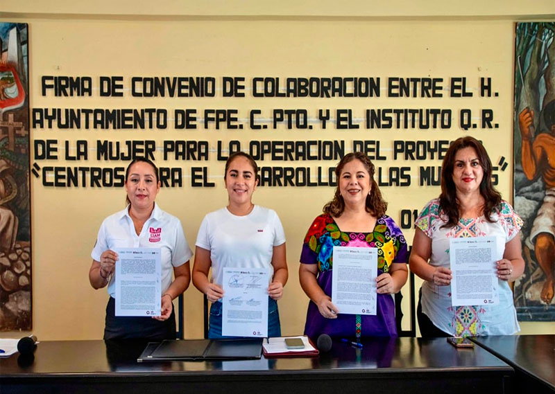 Mary Hernández ofrece todo el apoyo del Ayuntamiento al Centro para el Desarrollo de las Mujeres en Felipe Carrillo Puerto