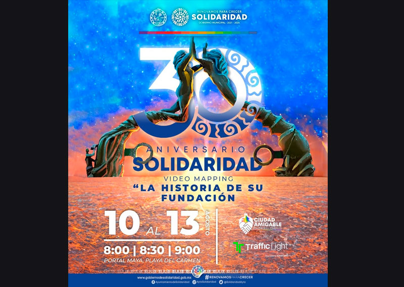 Presentan la historia de Solidaridad en video mapping