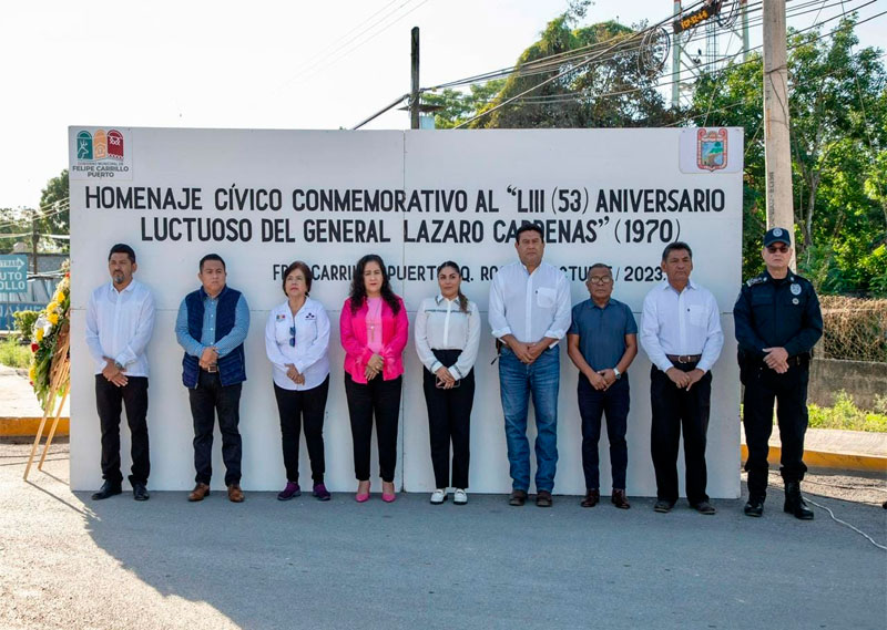 Conmemoran aniversario luctuoso del general Lázaro Cárdenas