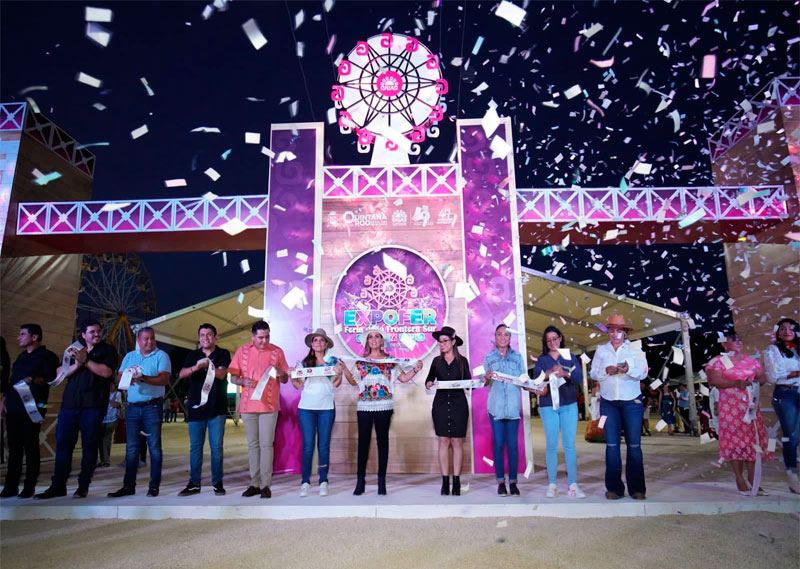 Mara Lezama inaugura la EXPOFER 2023 en Chetumal fiesta con tradición