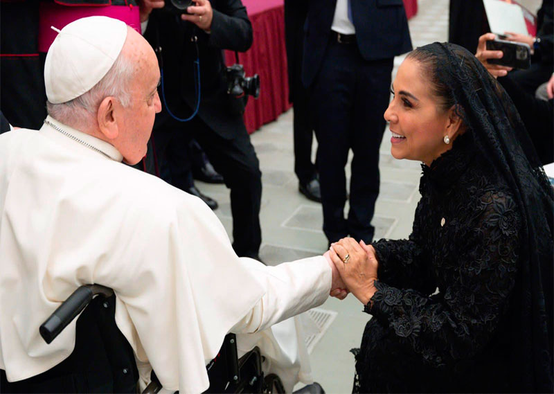 Sostiene la gobernadora Mara Lezama encuentro con el Papa Francisco