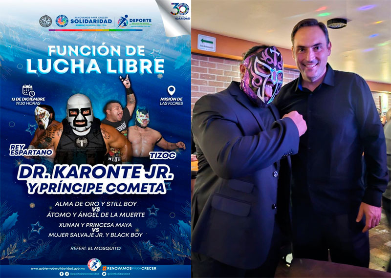 Doctor Karonte Jr estelarizará la última función de “Lucha Libre en tu Colonia”