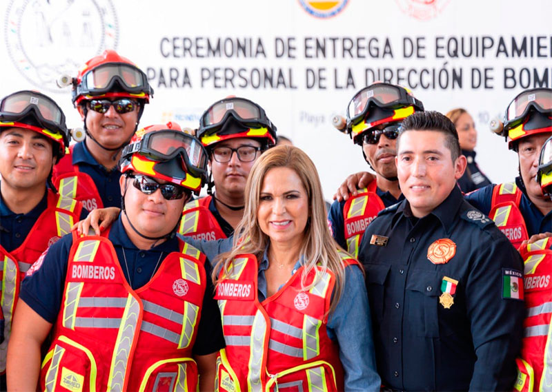 Solidaridad con el mejor equipo para bomberos en el estado