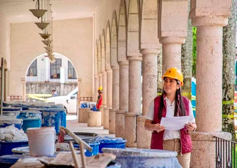 Supervisa Mary Hernández remodelación de Museo Maya Santa Cruz