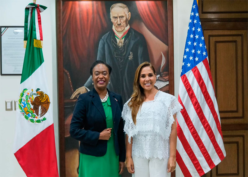 Agradece la Gobernadora de Quintana Roo trabajo a Cónsul General de Estados Unidos