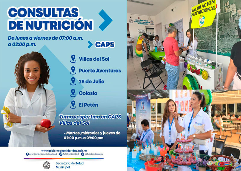 Aprovecha atención nutricional en CAPS