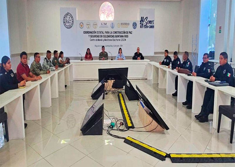 Establecen Centro de Mando y Monitoreo Electoral en Playa del Carmen