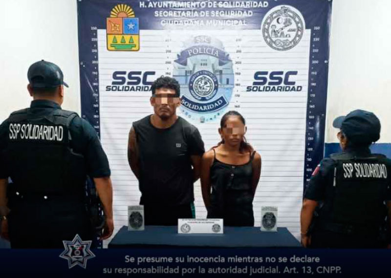 Arrestan a dos personas acusadas de allanamiento de morada, en Playa del Carmen