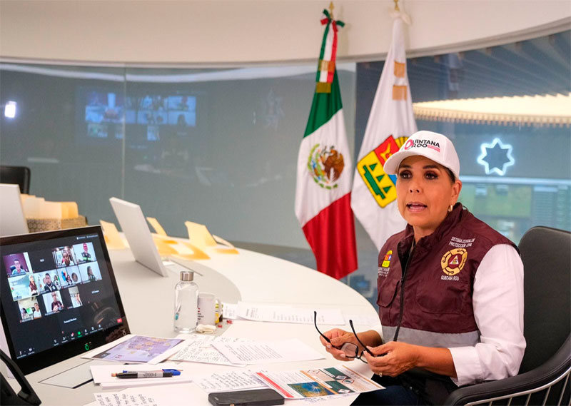 Se prepara Quintana Roo para el paso del huracán “Beryl”: Mara Lezama