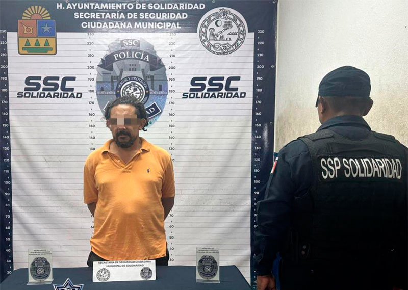 Detenido por violencia familiar en Playa del Carmen