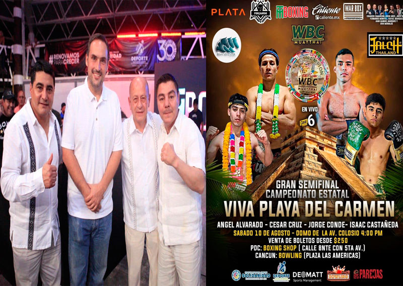 Playa del Carmen se prepara para gala boxística y de muay thai