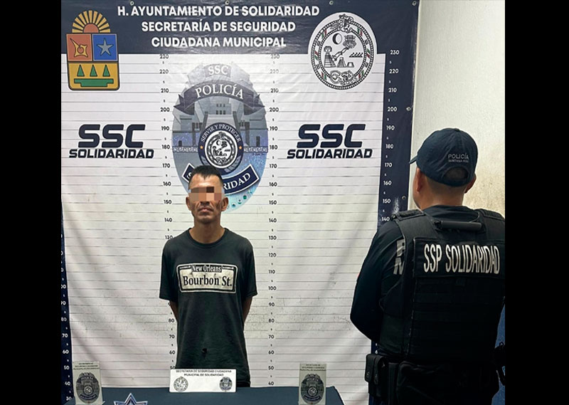 Detenido por posible allanamiento de morada en fraccionamiento de Playa del Carmen