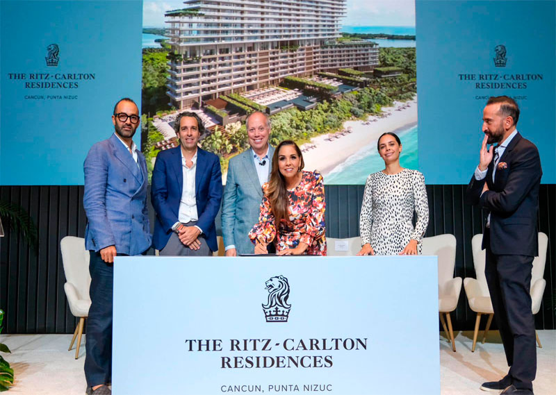 Ritz Carlton anuncia inversión de 400 MDD en Cancún; Mara Lezama destaca la confianza del sector en el Segundo Piso de la Transformación con Claudia Sheinbaum